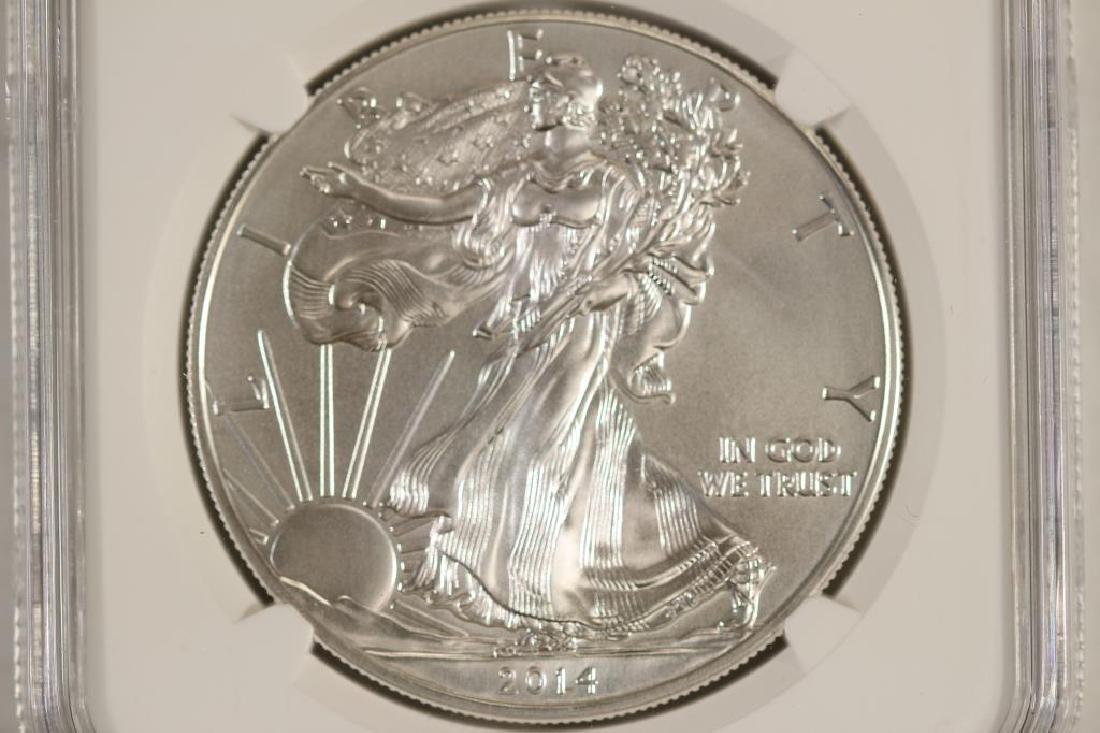 2014 AMERICAN SILVER EAGLE NGC MS70 EARLY RELEASES (1 of 3)