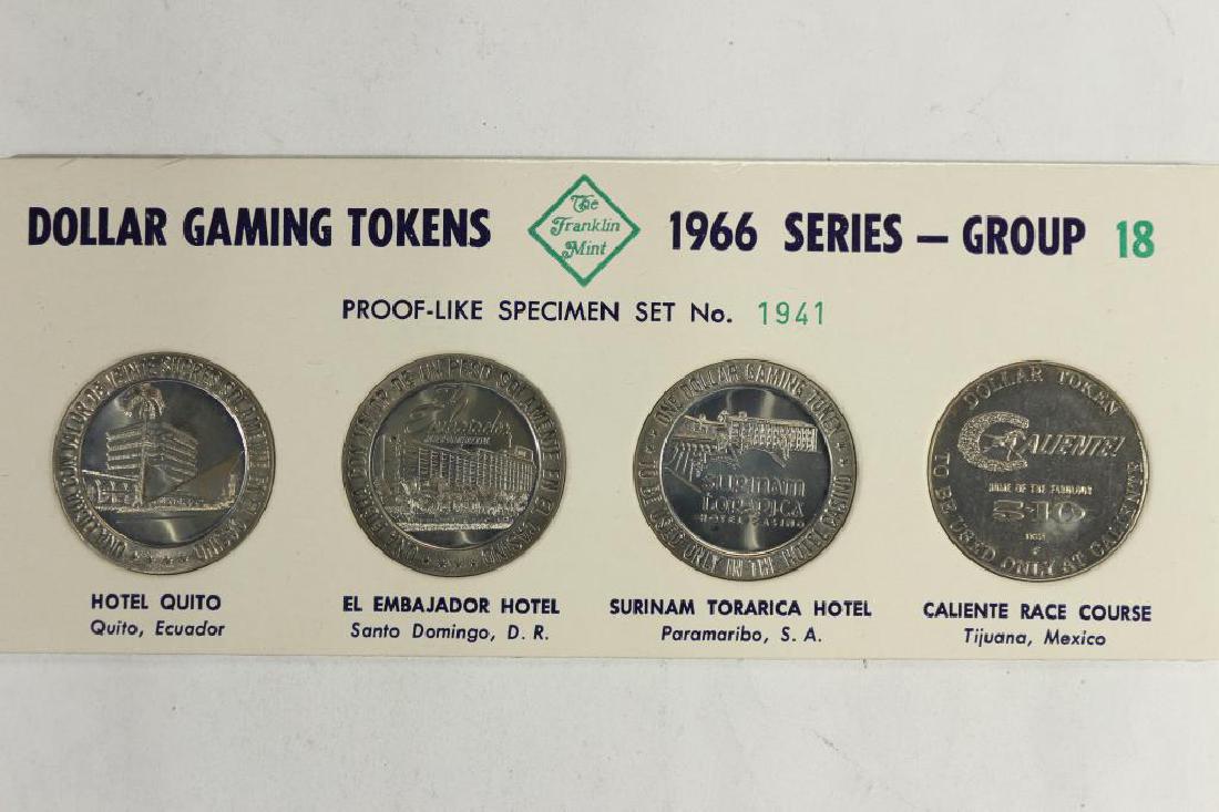 4-$1 GAMING TOKENS 1966 SERIES GROUP 18 (PF LIKE) (1 of 2)