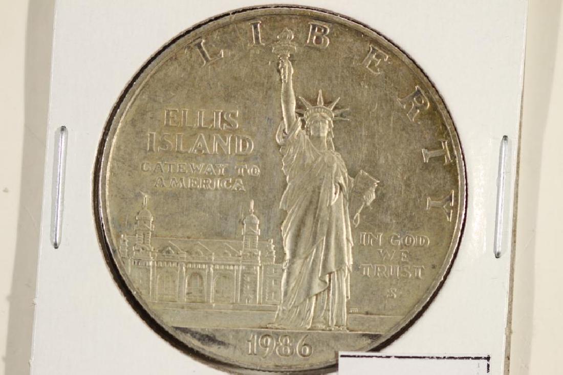 1986-S STATUE OF LIBERTY SILVER DOLLAR: You must call us at 1-763-862-8302 or email us at bidalotauction@aol.com with your credit card number directly. Thanks.
