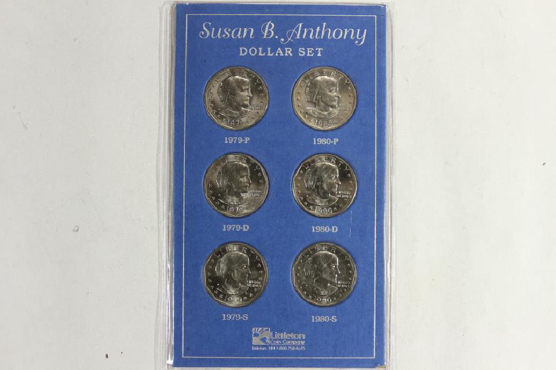 COMPLETE 2 YEAR UNC SET OF 1979-1980 P/D/S: SBA DOLLARS UNC