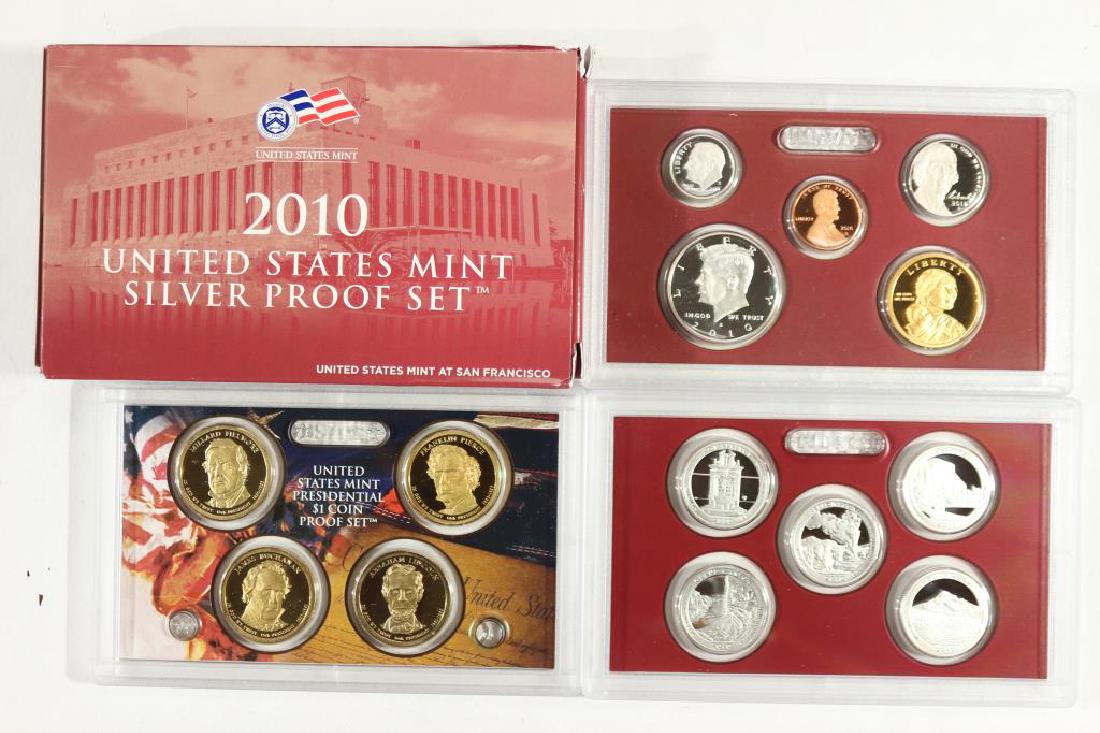 2010 US SILVER PROOF SET (WITH BOX) 14 PIECES (1 of 2)