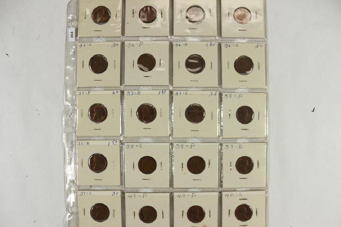 20 ASSORTED 1934-1940 LINCOLN CENTS MOSTLY ALL UNC (1 of 2)