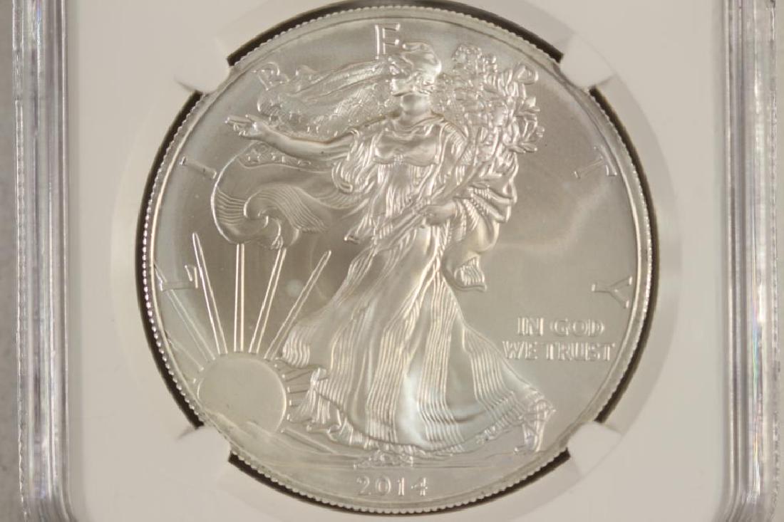 2014 (S) AMERICAN SILVER EAGLE NGC MS69 (1 of 3)