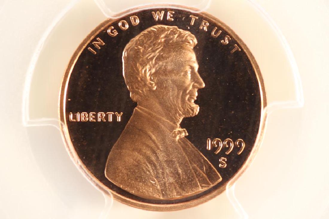 1999-S LINCOLN CENT PCGS PR69RD DCAM (1 of 3)