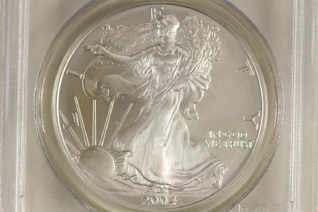 2004 AMERICAN SILVER EAGLE PCGS MS69 PCGS (1 of 3)
