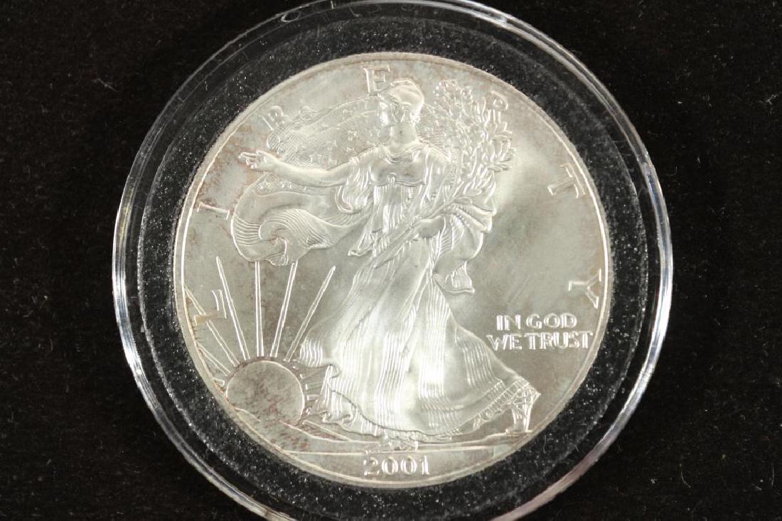 2001 AMERICAN SILVER EAGLE UNC (1 of 2)