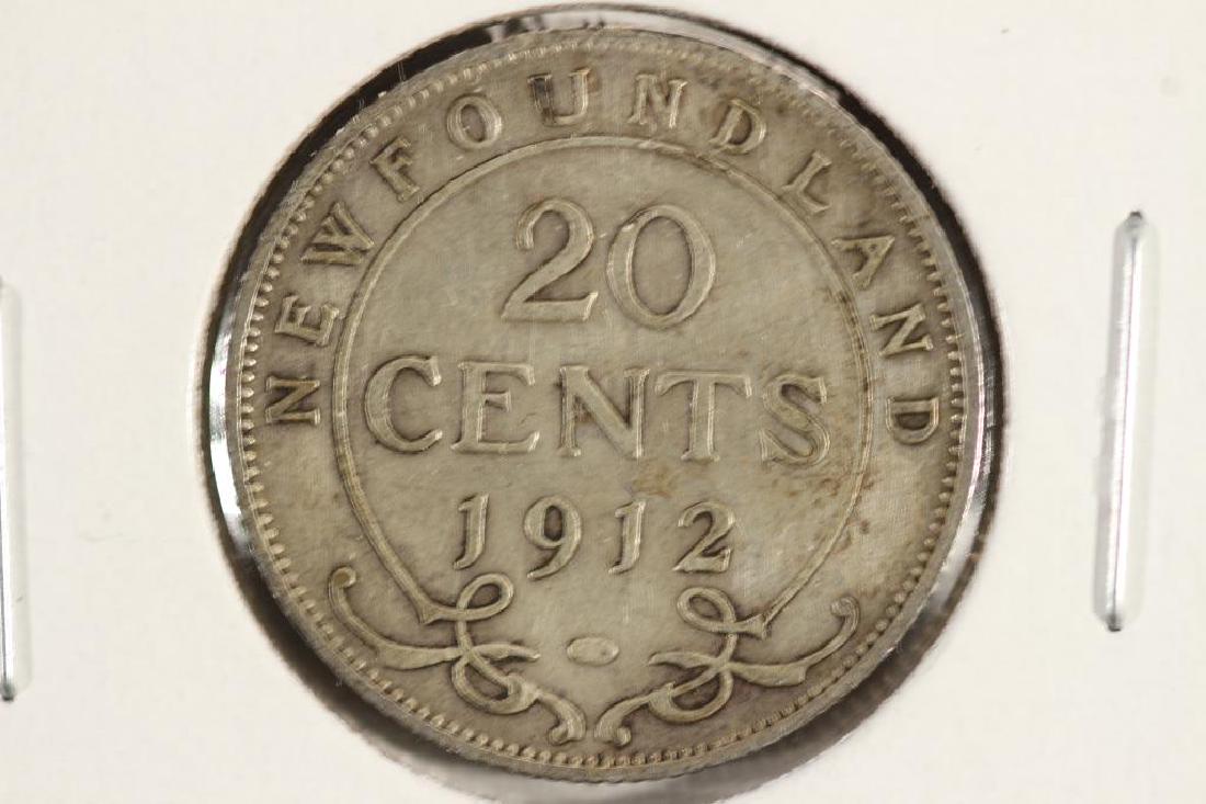 1912 NEWFOUNDLAND SILVER 20 CENTS (1 of 2)