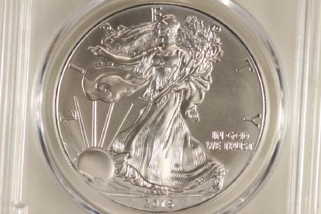 2015 AMERICAN SILVER EAGLE PCGS MS69 (1 of 3)