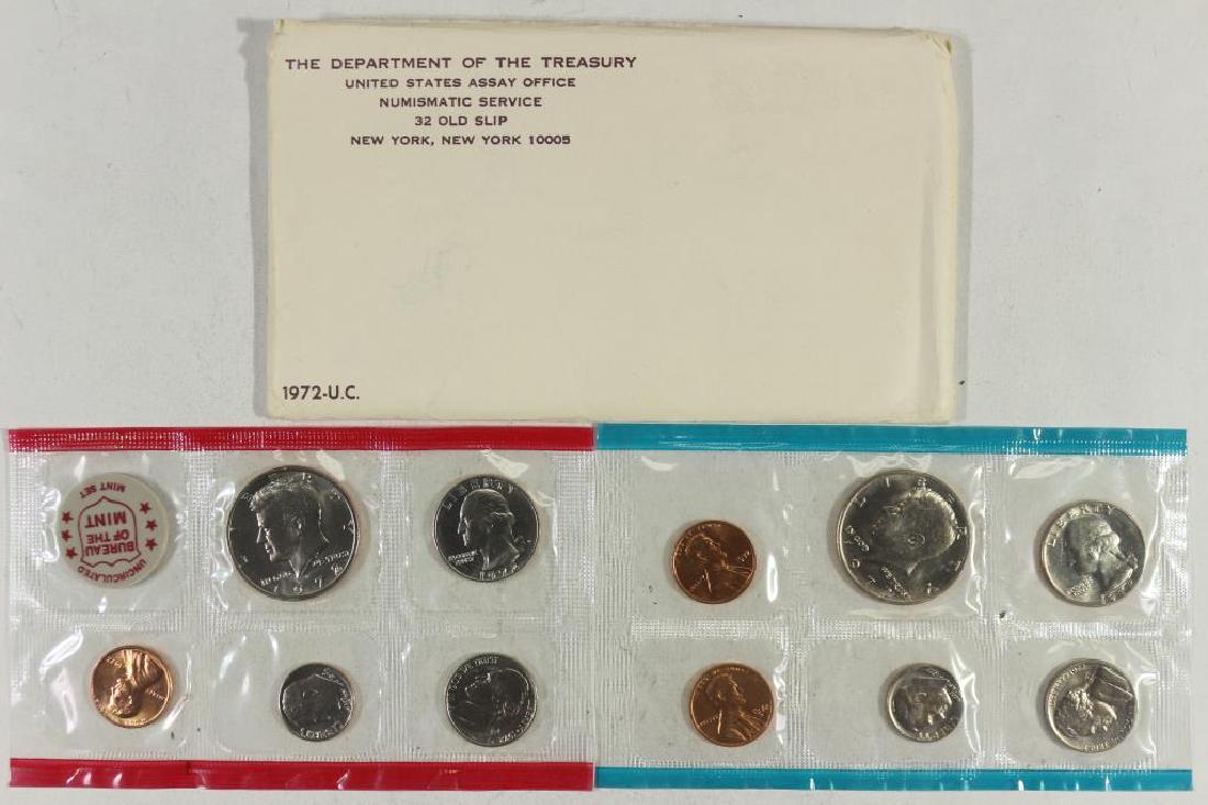1972 US MINT SET (UNC) P/D/S (WITH ENVELOPE) (1 of 2)