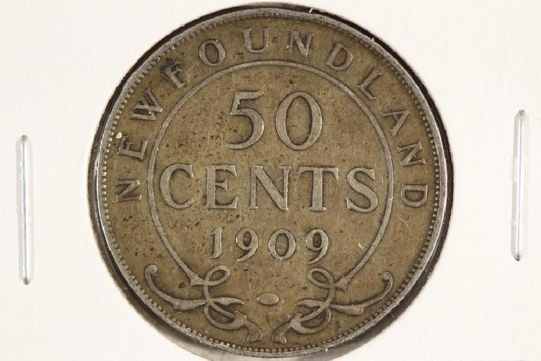 1909 NEWFOUNDLAND SILVER 50 CENT (1 of 2)