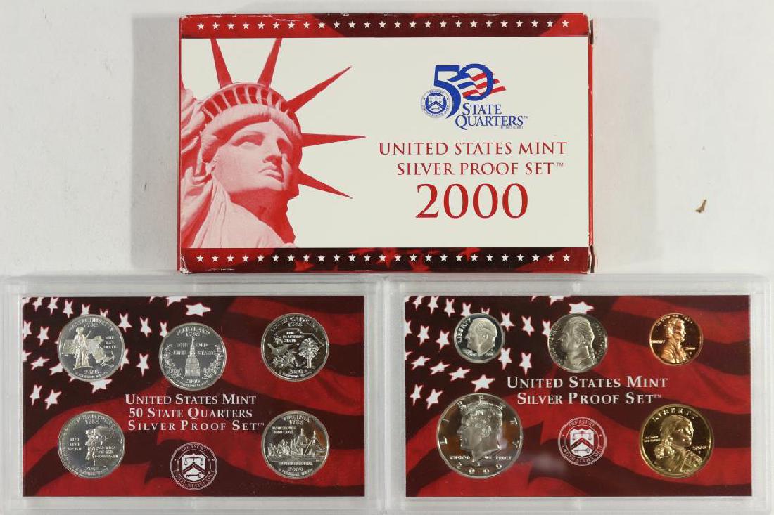 2000 US SILVER PROOF SET (WITH BOX) (1 of 2)