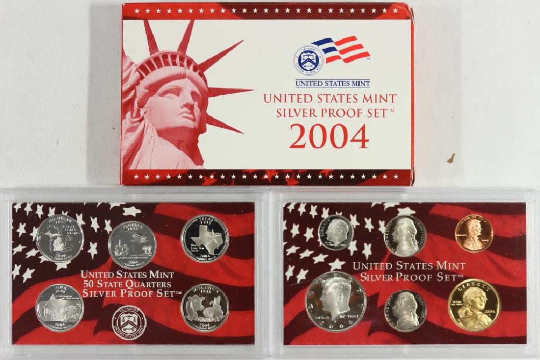 2004 US SILVER PROOF SET (WITH BOX) (1 of 2)
