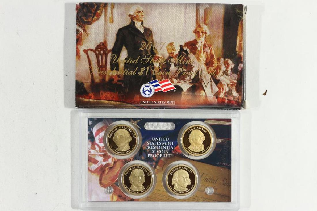 2007 US PRESIDENTIAL DOLLAR PROOF SET WITH BOX (1 of 2)