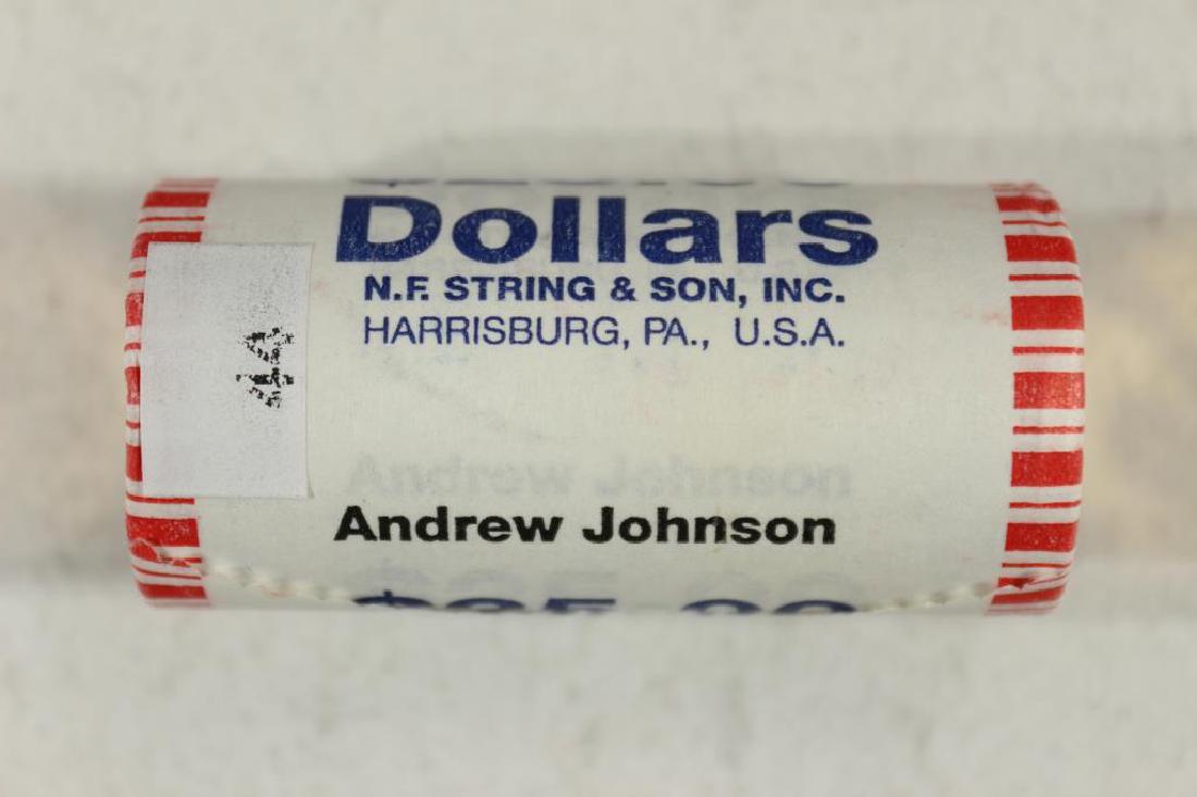 $25 ROLL OF 2011 ANDREW JOHNSON PRESIDENTIAL $'S (1 of 2)