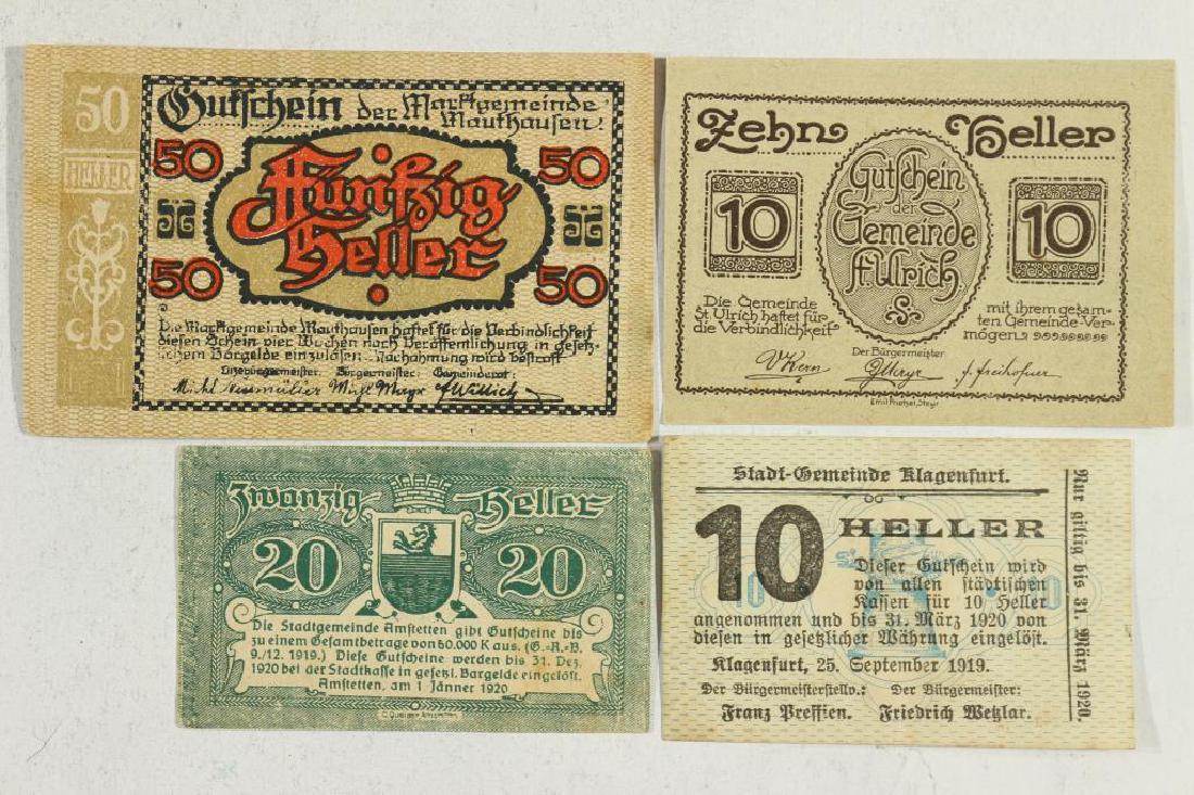 AUSTRIAN 1919 10 HELLER, 1920 10 HELLER, 1920-20 (1 of 2)
