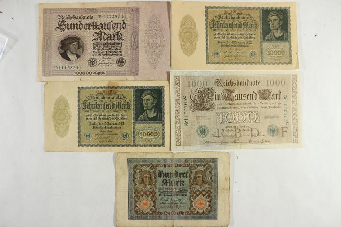 5 LARGE SIZE GERMAN CURRENCY SEE DESCRIPTION (1 of 2)
