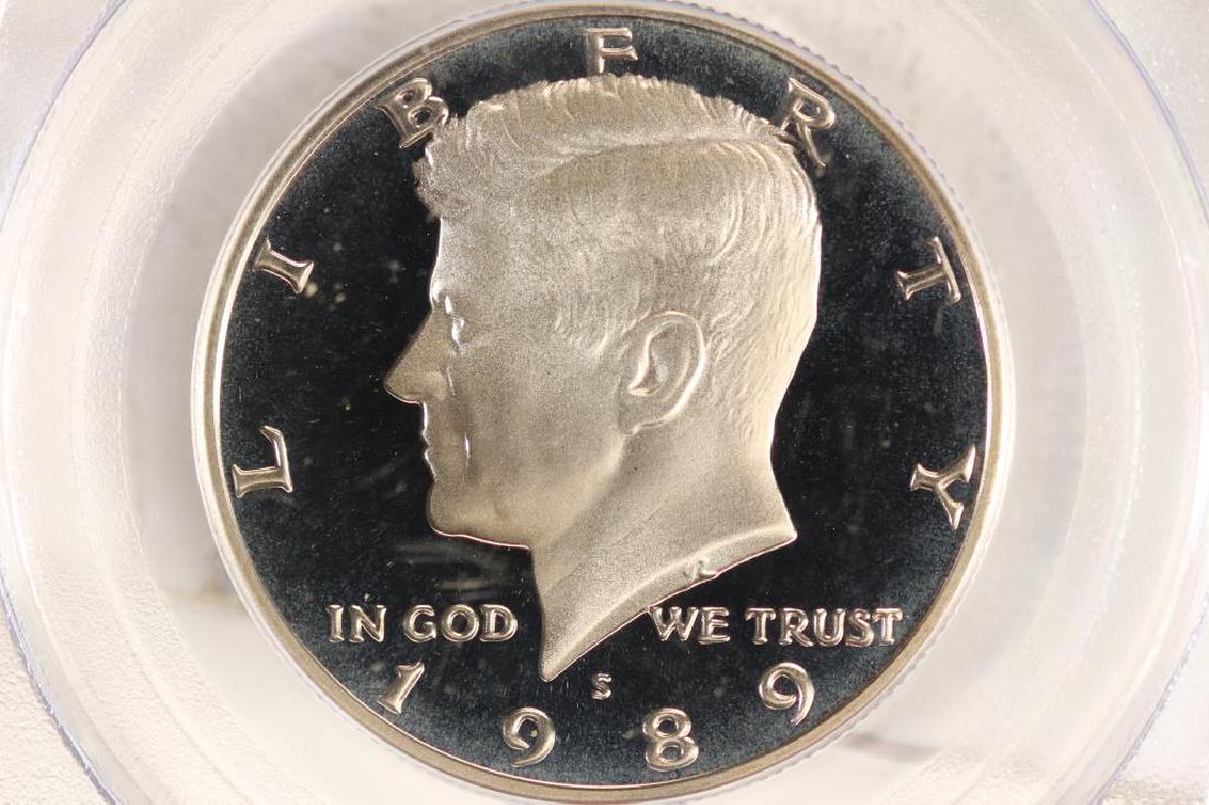 1989-S KENNEDY HALF DOLLAR PCGS PR69 DCAM (1 of 3)