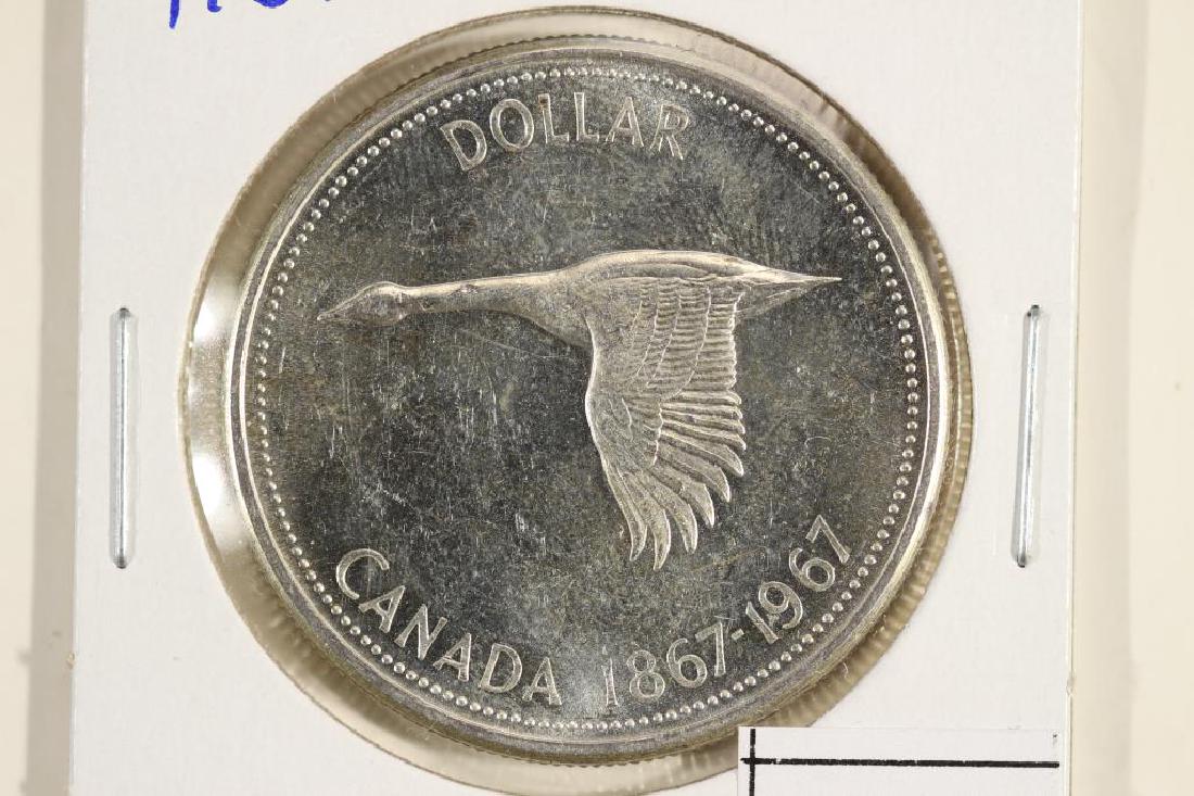 1967 CANADA FLYING GOOSE SILVER DOLLAR UNC (1 of 2)