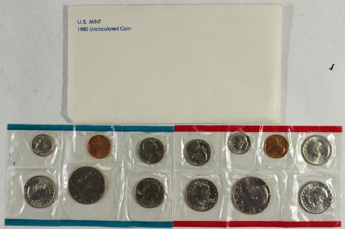 1980 US MINT SET (UNC) P/D/S (WITH ENVELOPE) (1 of 2)