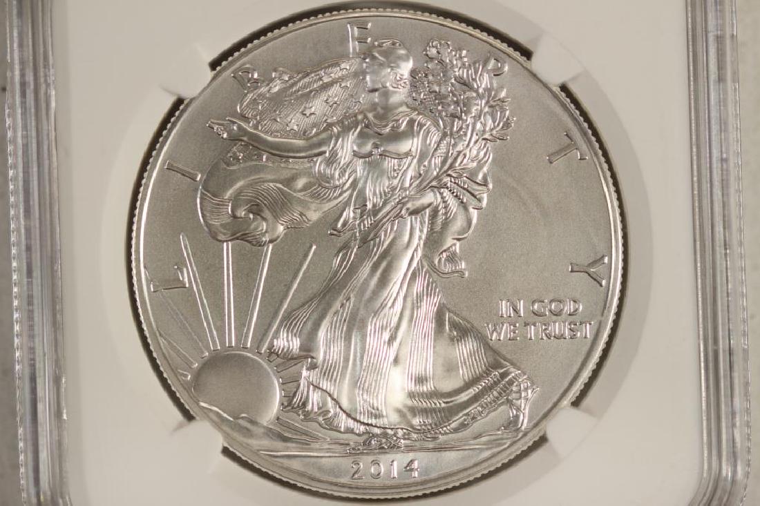 2014 AMERICAN SILVER EAGLE NGC MS70 EARLY RELEASES (1 of 3)