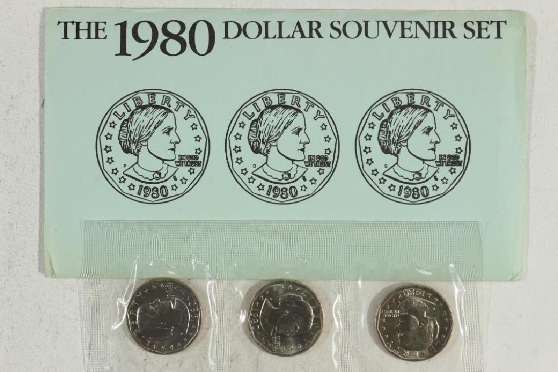 1980 P/D/S SBA DOLLAR SOUVENIR SET (1 of 2)