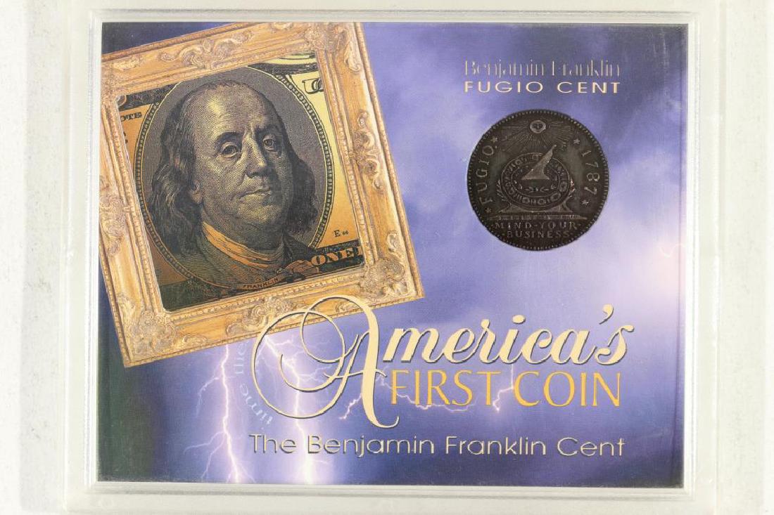 AMERICAS 1ST COIN THE BENJAMIN FRANKLIN CENT (1 of 2)