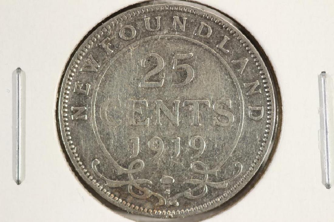 1919-C NEWFOUNDLAND SILVER 25 CENT (1 of 2)