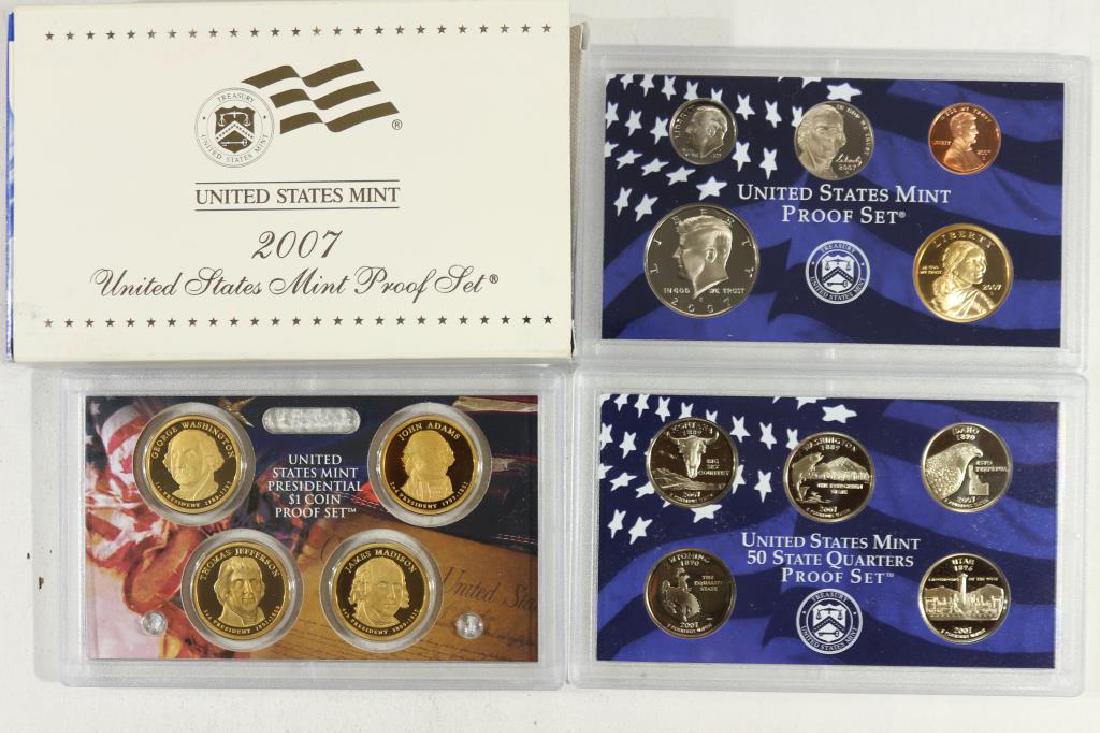 2007 US PROOF SET (WITH BOX) 14 PIECES (1 of 2)