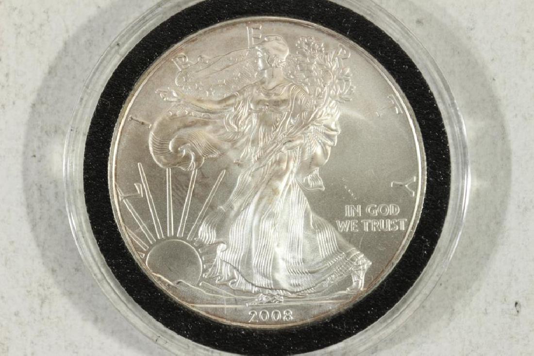 2008 AMERICAN SILVER EAGLE UNC (1 of 2)