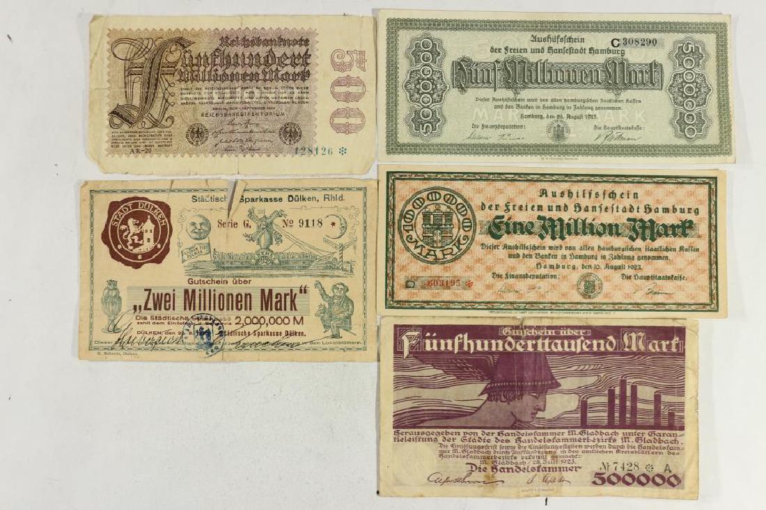 5 LARGE SIZE GERMAN NOTES SEE DESCRIPTION (1 of 2)