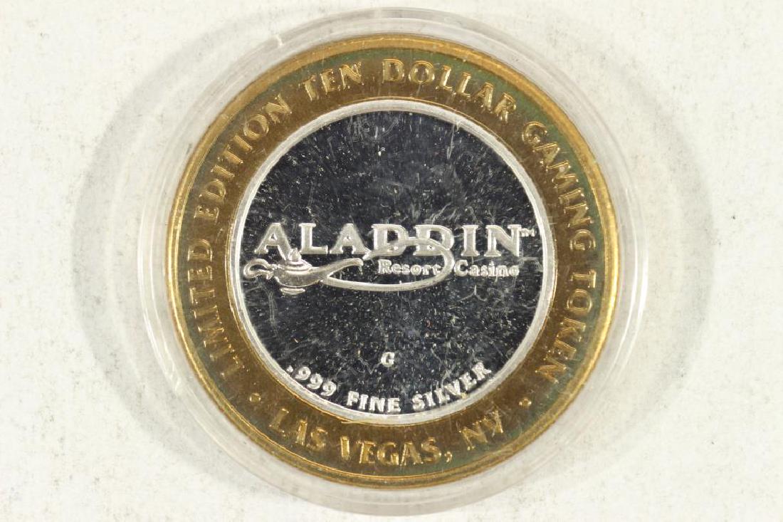 CASINO $10 SILVER TOKEN (UNC) ALADDIN RESORT (1 of 2)