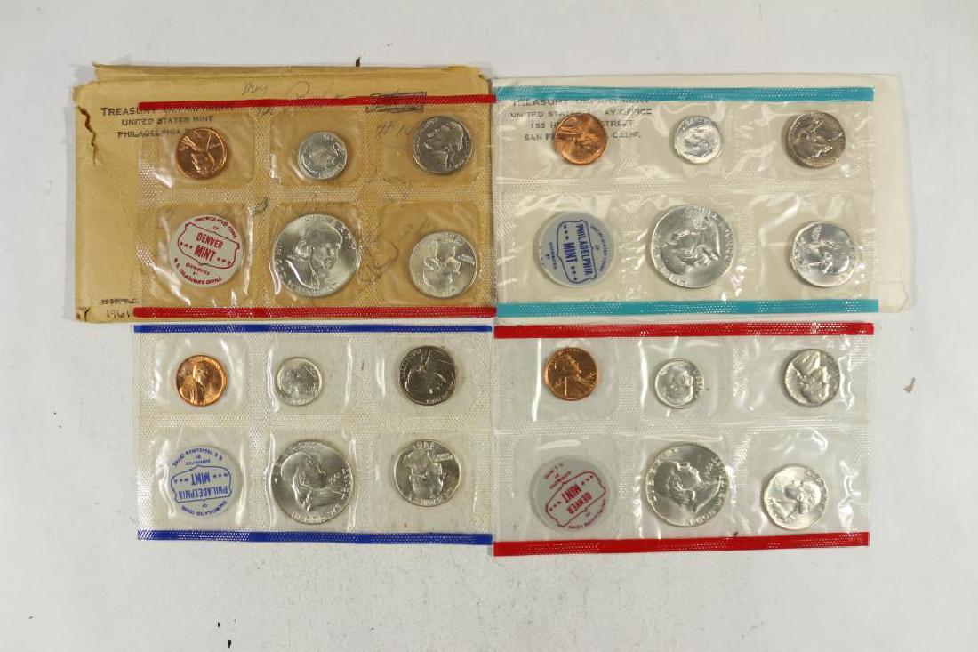 1961 & 1963 US SILVER MINT SETS P&D WITH ENVELOPES (1 of 2)