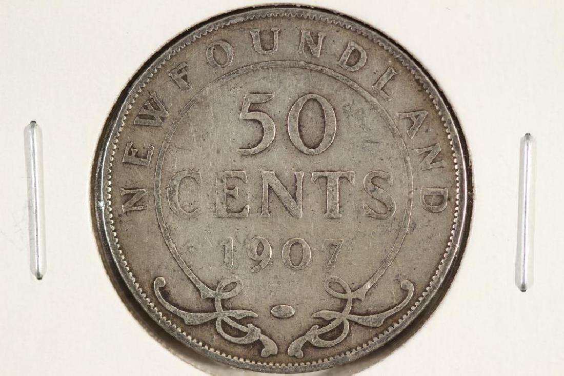 1907 NEWFOUNDLAND SILVER 50 CENT (1 of 2)