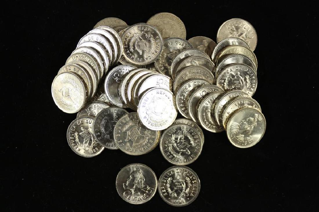 50 ASSORTED GUATEMALA 25 CENTAVOS MOSTLY UNC'S (1 of 1)