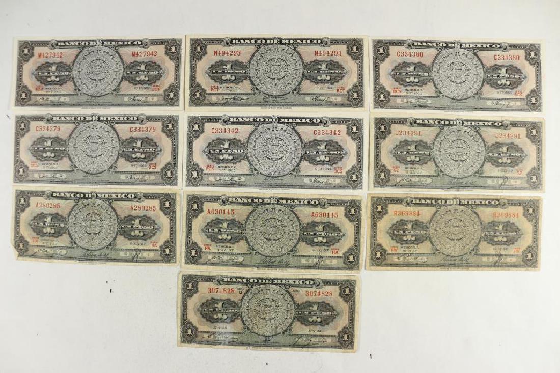 10 ASSORTED MEXICO PESOS SEE DESCRIPTION (1 of 2)