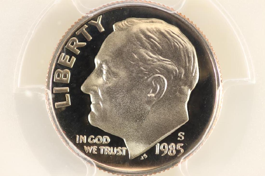 1985-S ROOSEVELT DIME PCGS PR69 DCAM (1 of 3)