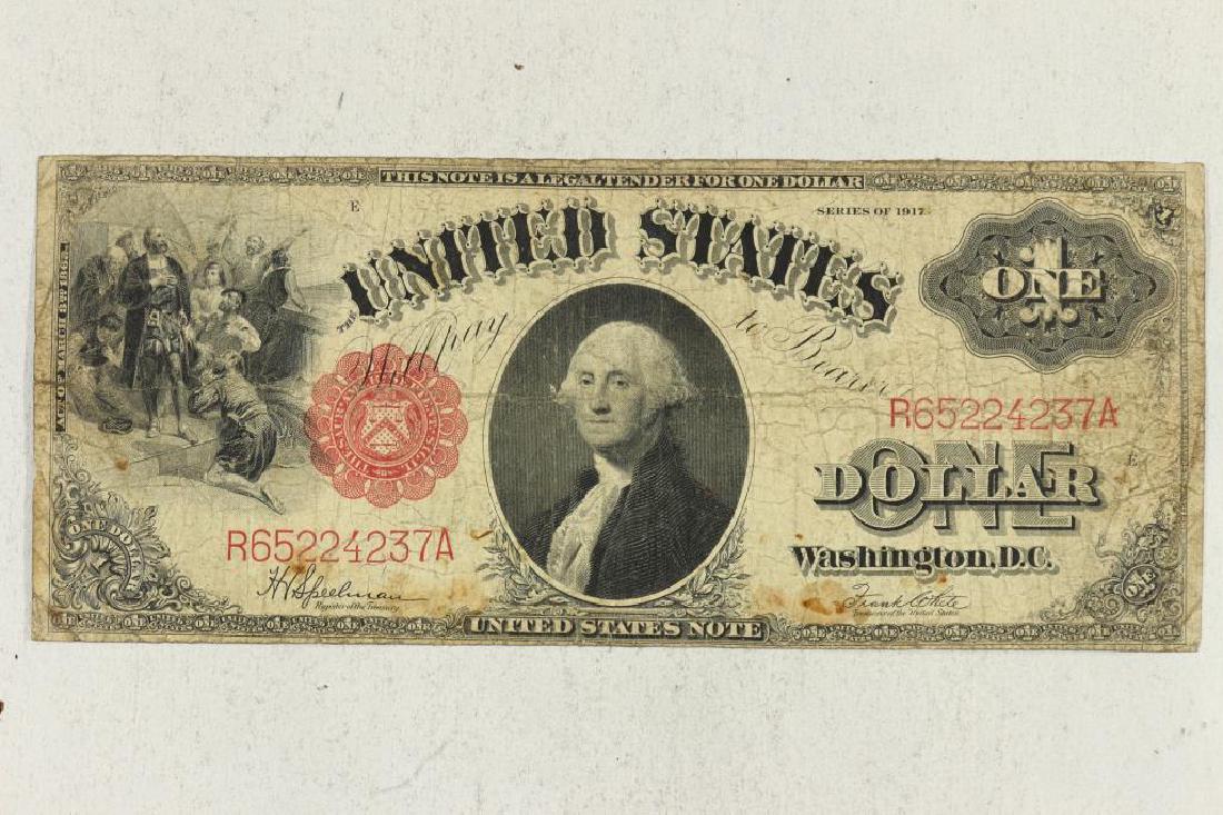 1917 LARGE SIZE $1 LEGAL TENDER NOTE (1 of 2)