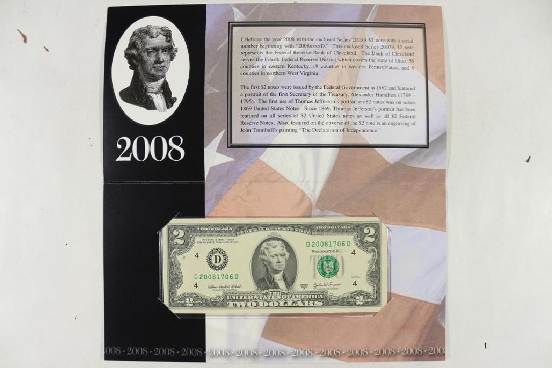 2008 CLEVELAND $2 SINGLE NOTE CRISP UNC (1 of 3)