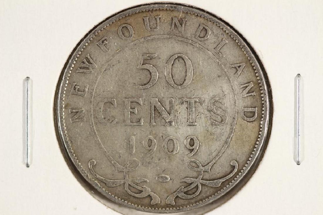 1909 NEWFOUNDLAND SILVER 50 CENTS (1 of 2)