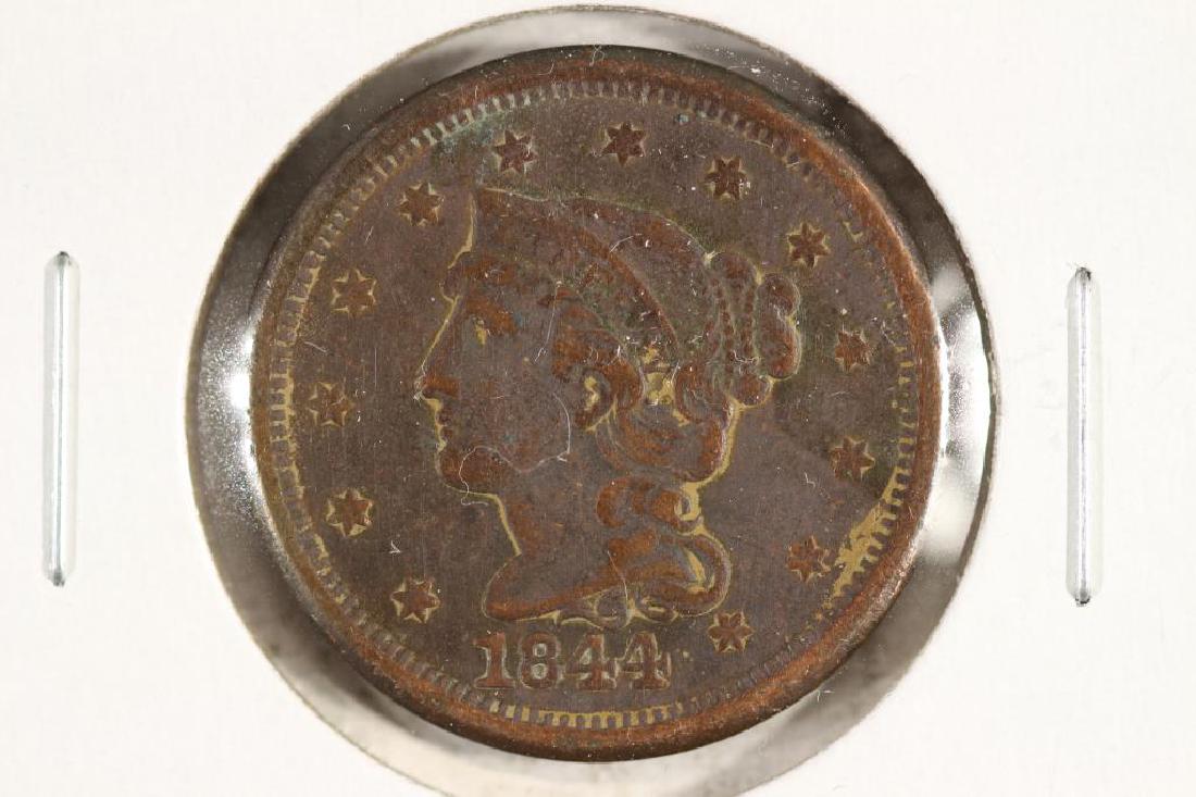1844 US LARGE CENT EXTRA FINE (1 of 2)