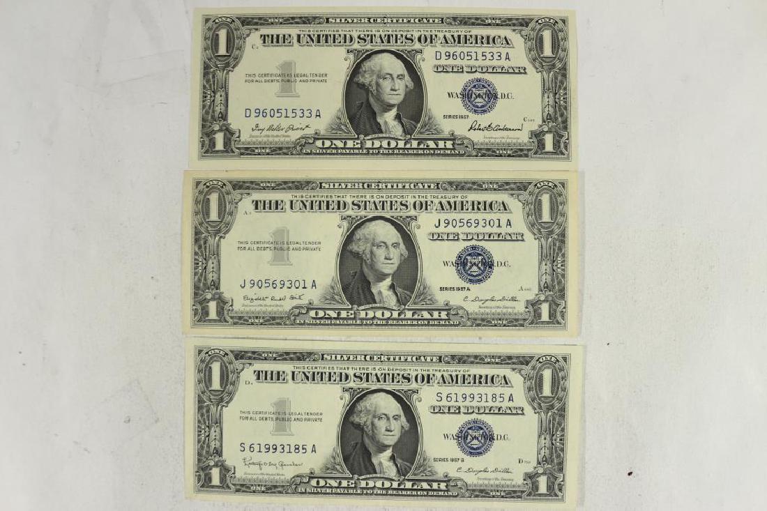 1957, 57-A & 57-B $1 SILVER CERTIFICATES CRISP UNC (1 of 2)