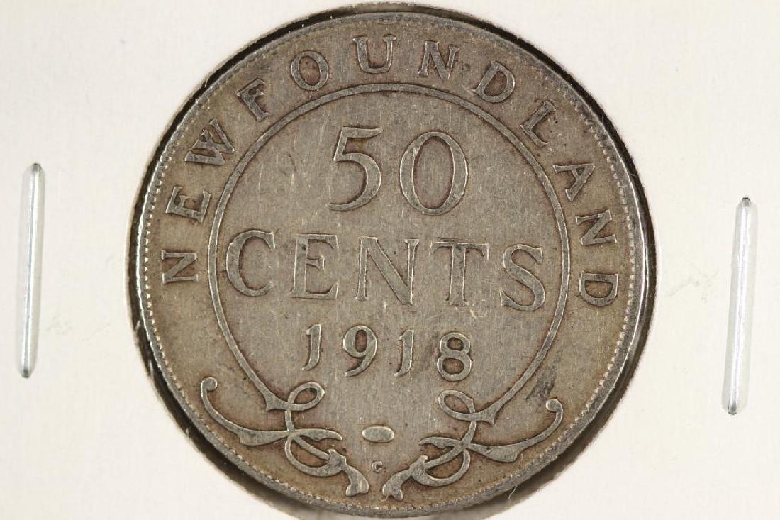 1918-C NEWFOUNDLAND SILVER 50 CENT (1 of 2)