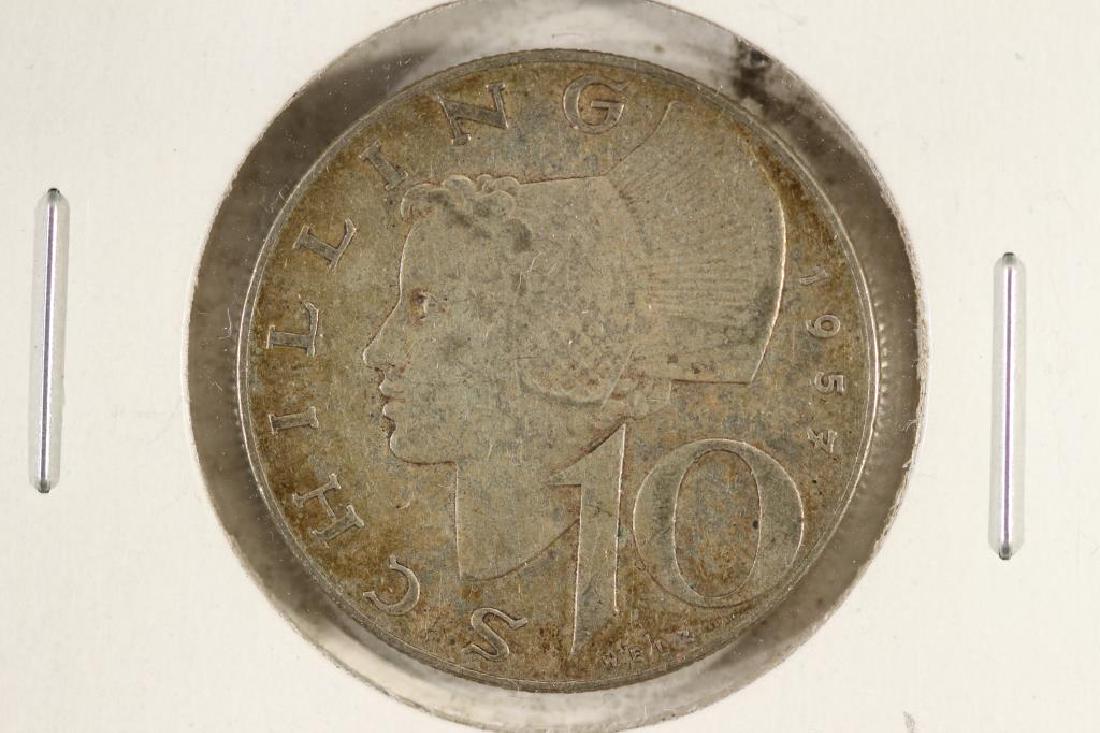 1957 AUSTRIA SILVER 10 SCHILLINGS (1 of 2)