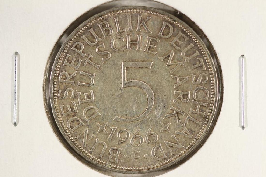 1966-F GERMANY SILVER 5 MARKS (1 of 2)