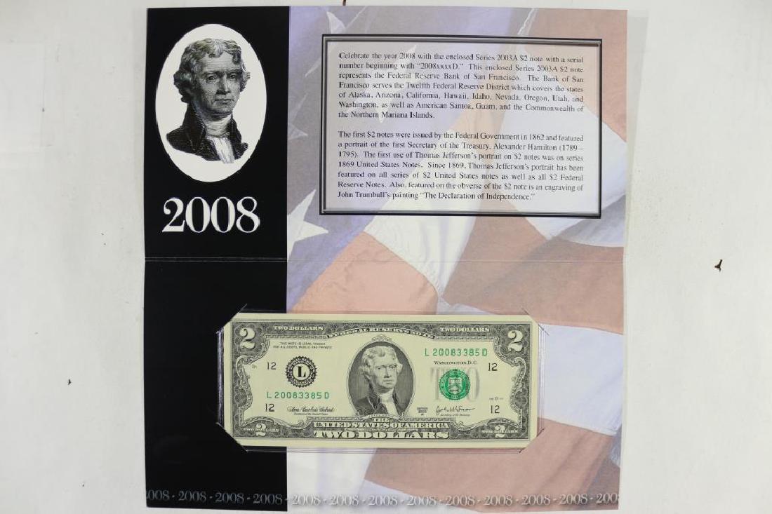 2008 SAN FRANCISCO $2 SINGLE NOTE 2003-A SERIAL (1 of 3)