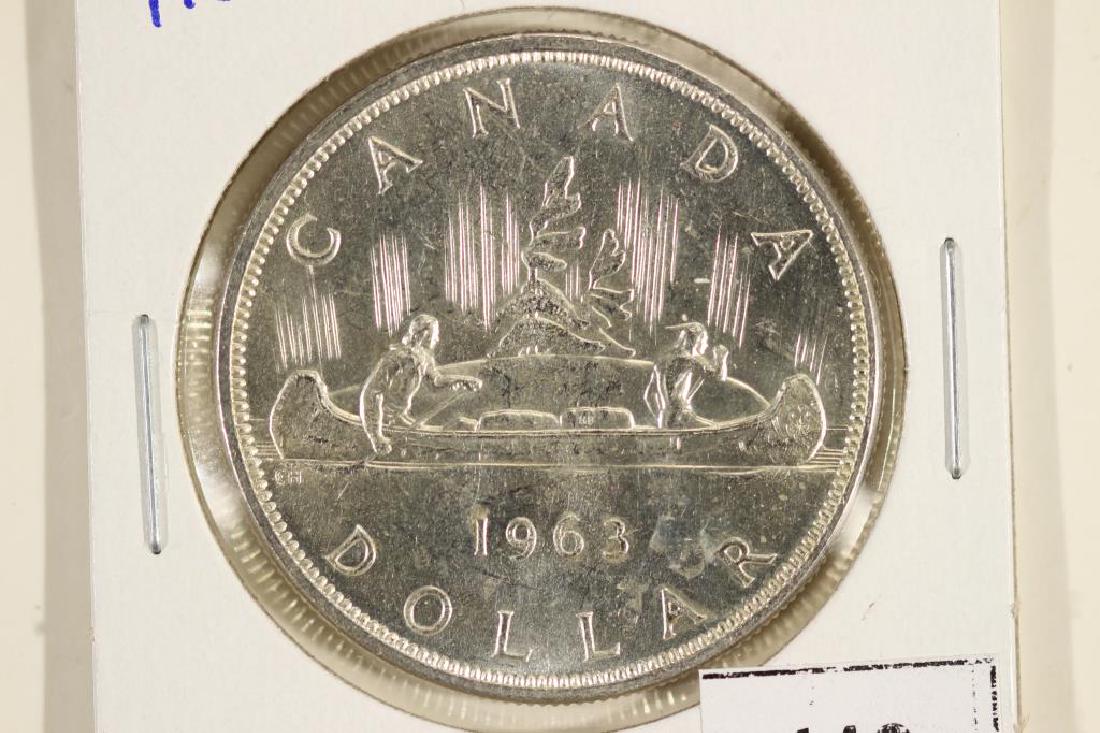 1963 CANADA SILVER DOLLAR BRILLIANT UNC (1 of 2)