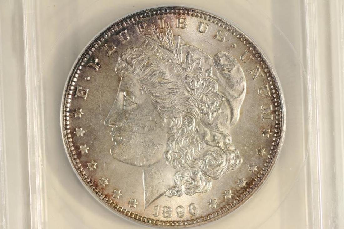 1896 MORGAN SILVER DOLLAR ANACS MS62 (1 of 3)