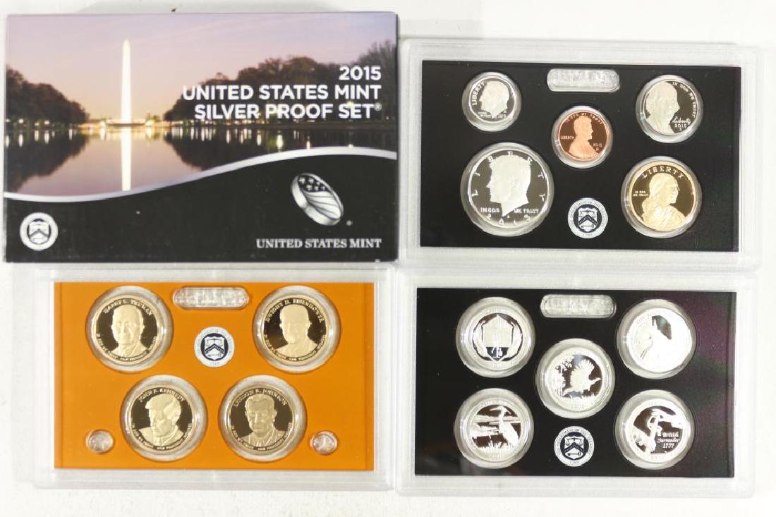 2015 US SILVER PROOF SET (WITH BOX) 14 PIECES (1 of 2)