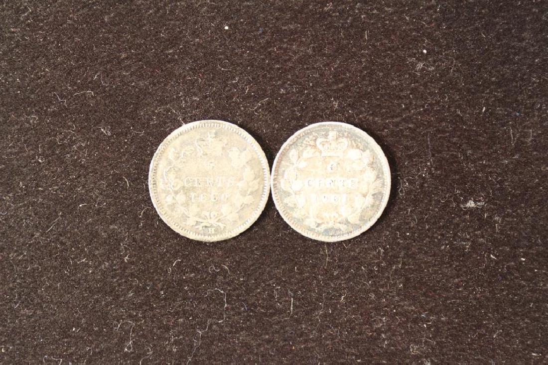 1880-H & 1901 CANADA SILVER 5 CENTS (1 of 2)