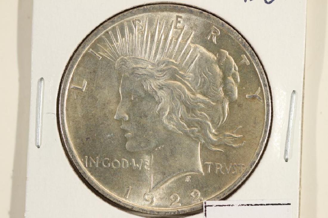1922 PEACE SILVER DOLLAR BRILLIANT UNC (1 of 2)